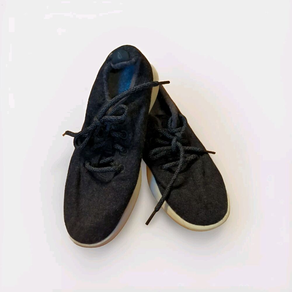 Allbirds Shoes Sneakers Womens US 8 Black Wool Runners Lace Up Running Comfort